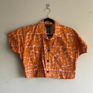 Nooworks pebble western crop top 🧡